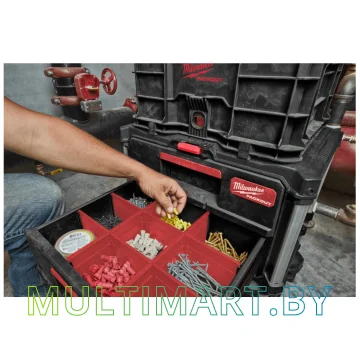Ящик для инструментов Milwaukee Packout 2 Drawer Tool Box 4932472129 картинка 8